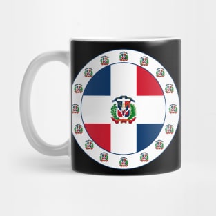 Dominican Republic Flag Medallion with Emblem Mug